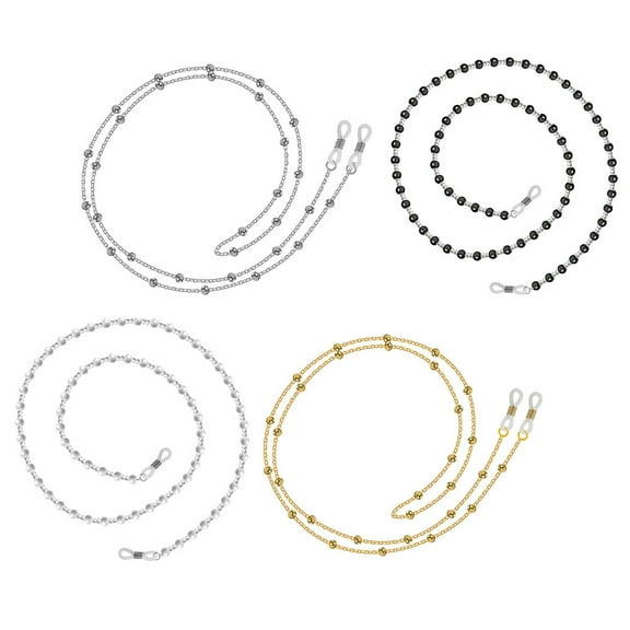 LABRIMP Glasses Chain Women Copper For Masks 4Set 27.6x0.15in