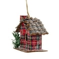 thumbnail image 4 of Northlight Plaid and Pine Needle Rustic Cabin Christmas Ornament - 4.25" - Red and Brown, 4 of 5
