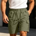 thumbnail image 2 of Zeliretfy Mens Shorts Cargo Shorts Classic Loose Casual Wear With Pockets And Denim Shorts Hip Hop Cropped Jeans Work Shorts with Cargo Pockets Authentics Classic Relaxed Fit Five Pocket Cargo Short, 2 of 8