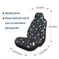 thumbnail image 4 of Naloa Space Car Seat Covers 2PCs Front Car Seat Covers Universal fit for Most Cars SUVs and Trucks - 1, 4 of 5