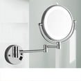 thumbnail image 2 of Lighted Makeup Mirror Makeup Mirror With Led Lamp Vanity Mirror Hotel Wall-mounted Retractable Folding Beauty Mirror ,Widely Use, 2 of 6