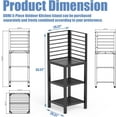 thumbnail image 2 of Domi Outdoor Kitchen Series Aluminum Storage Islands, Corner Bar Cabinet Food-Safe Kitchen Table with Double Storage Shelves Free Standing Bar Center with Protective Cover Indoor Outdoor, 2 of 8