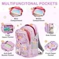 thumbnail image 3 of Inadays School Backpacks for Teens 3PCS Set Middle School Bookbag Students Lightweight Durable Casual Outdoor Daypack College, 3 of 8