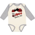 thumbnail image 3 of Inktastic My Mimi Loves Me with Cute Ladybugs Boys or Girls Long Sleeve Baby Bodysuit, 3 of 5