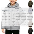 thumbnail image 3 of BXJX Boys Hooded Puffer Jackets, Long Sleeve Full Zip Warm Fall Winter Outerwear with Pockets Coffee Size 9-10 T, 3 of 6