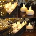 thumbnail image 3 of Juego de velas de luz Led con forma de vela pequeña sin llama, velas candelitas con pilas blancas cálidas para fiesta en casa de vacaciones, 3 of 5