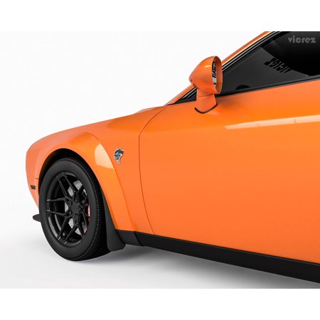 Vicrez Mud Flaps Front vz101505 | Dodge Challenger 2008-2019 Widebody