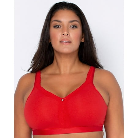 

Curvy Couture Women s Plus Size Cotton Luxe Wireless Bra