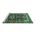 thumbnail image 2 of Ahgly Company Machine Washable Indoor Rectangle Persian Turquoise Blue Traditional Area Rugs, 5' x 8', 2 of 4