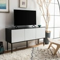 thumbnail image 4 of SAFAVIEH Oakley Contemporary Black/White Media Console (55.1 in. W x 15.8 in. D x 29.5 in. H), 4 of 14