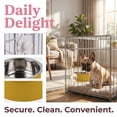 thumbnail image 6 of Stainless Steel Hanging Pet Bowl for Dog Crate with No Spill Rim Removable Clip on Food and Water Dish for Small Medium Dogs and Cats, 6 of 6