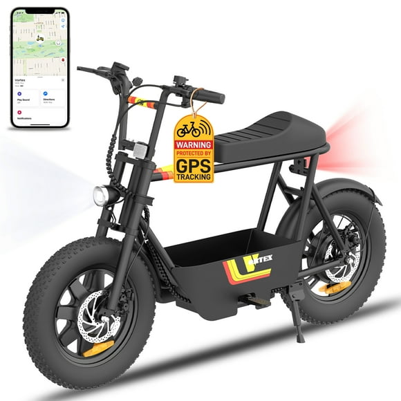 Gyrocopters Vortex Electric Ride-on | 32 km/h speed | 28 km range | 470 W peak motor | UL-2272 safety approved | Fat tire E bike for adults/youth