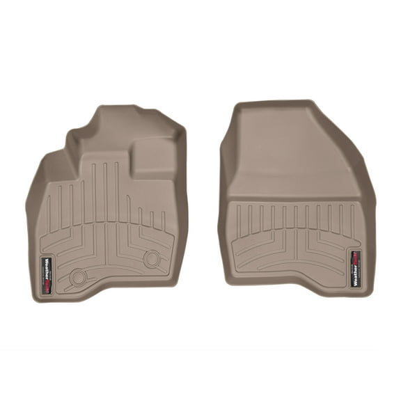 WeatherTech Custom Fit FloorLiners compatible with 2015-2016 Ford Explorer - 1st Row (Driver & Passenger), Tan