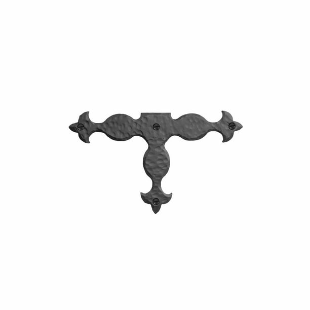 2 Pack 11 inch Decorative Corner Brackets Black T Bracket Decorative