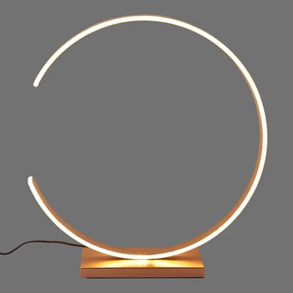 LED Table Lamp Desk Lamp, Dimmable Eye-Caring Minimalist Light with Adjustable Brightness for Home Office, Bedroom, Gold