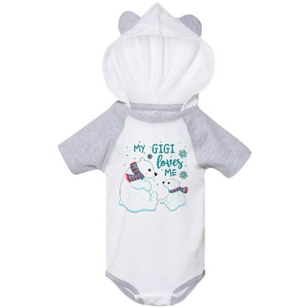 

Inktastic My Gigi Loves Me- Cute Polar Bears Gift Baby Boy or Baby Girl Bodysuit