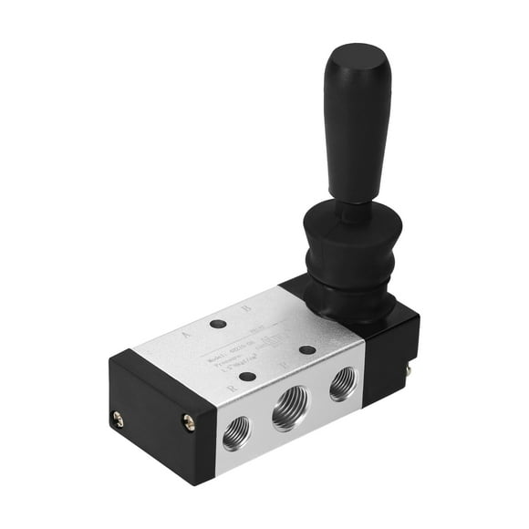 Pneumatic 1/4'' PT 5 Way 2 Position Air Hand Lever Operated Valve Pneumatic Valve Manual Air Control Valves