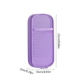 thumbnail image 3 of Clear Mesh Pencil Bag,Large Capacity Zipper Pencil Case with Elastic Band Pen Holder for Stationery Supplies Storage,Aesthetic Pencil Pouch for Teenager,Purple, 3 of 7