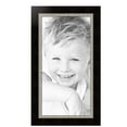 thumbnail image 2 of ArtToFrames 19" x 38" Espresso with Silver Lip Picture Frame, 19x38 inch Silver Wood Poster Frame (WOM-4951),  Pack, 2 of 7
