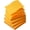 Orange, variant on Sticky Notes 3x3 Pop Up with Bright Colors (Blue), 4 Pads 90 Sheets/Pad