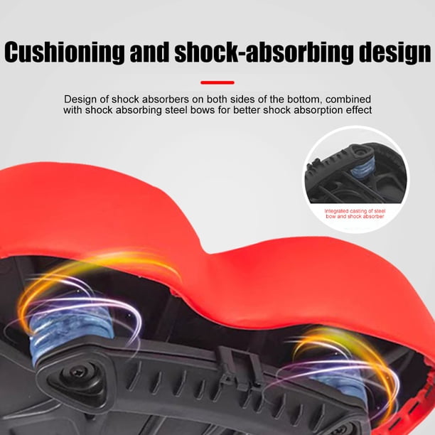 Sillín ergonómico para bicicleta, absorción de impactos, asiento para bicicleta de montaña o de carretera, accesorios para ciclismo Hugtrwg Accesorios para bicicletas