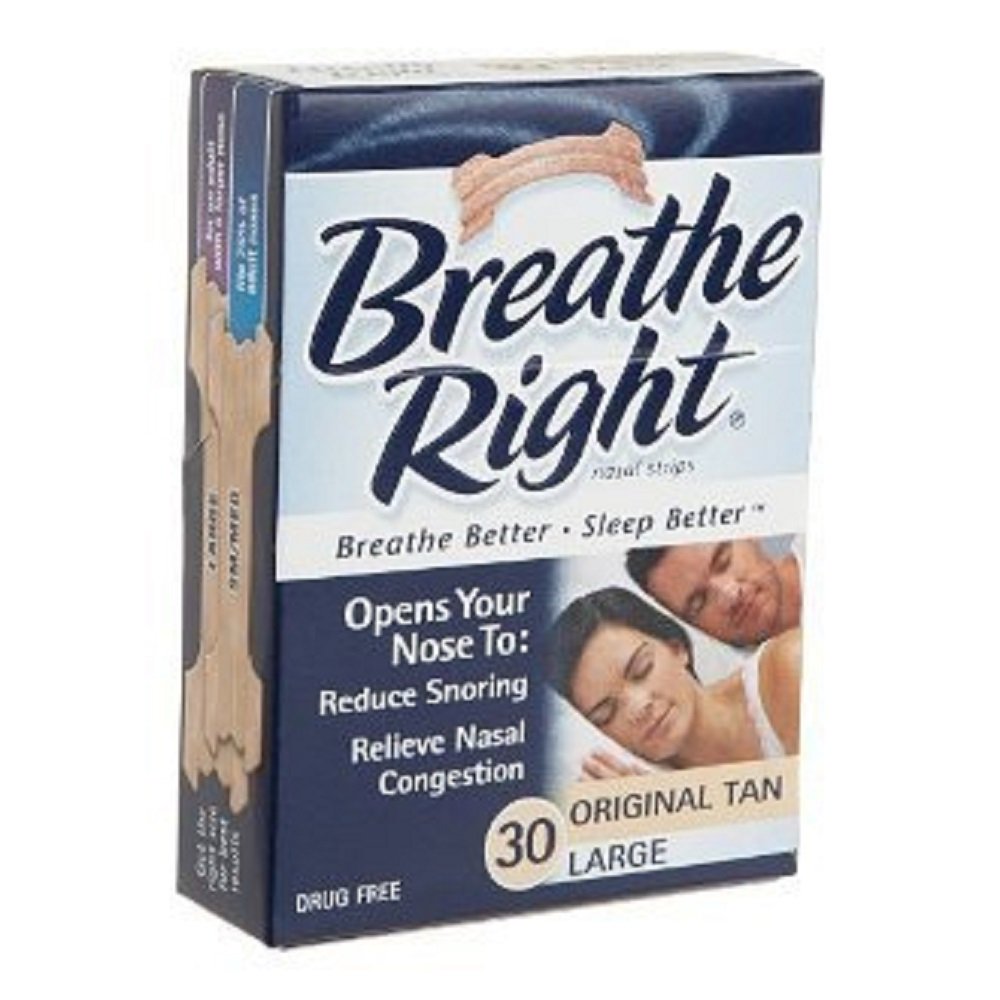 Breathe Right Nasal Strips 30 per Box Strip