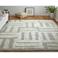thumbnail image 2 of Feizy Ashby Transitional Geometric, Gray/Ivory, 2' x 3' Accent Rug Easy Care Stain Resistant Pet & Kid Friendly Farmhouse Floor Rug for Living room Bedroom, 2 of 8