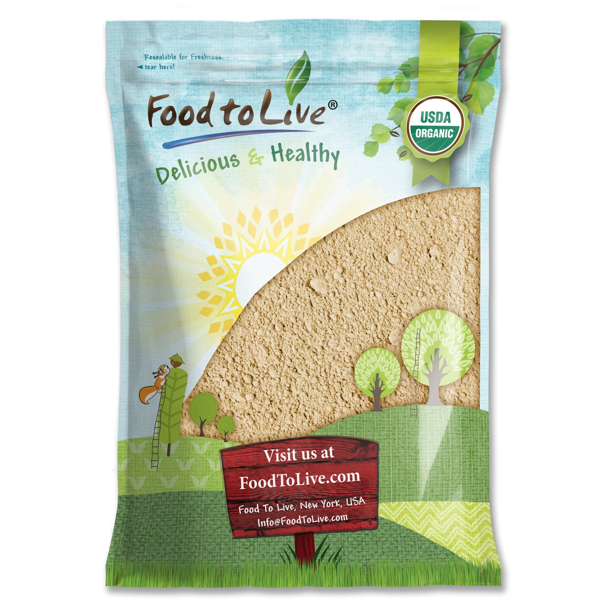 Organic Sacha Inchi Protein Powder, 8 Pounds — Non-GMO, Kosher, Raw, Vegan — by Food to Live