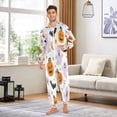 thumbnail image 5 of IAUYY Unisex Adult Onesie Pajamas Ultra-Soft Crystal-Soft Fabric, Halloween Adult Onesie Pajamas Adults,With a Zipper Plus Size Onesie Pajamas, Orange and Purple Color Scheme, 5 of 7