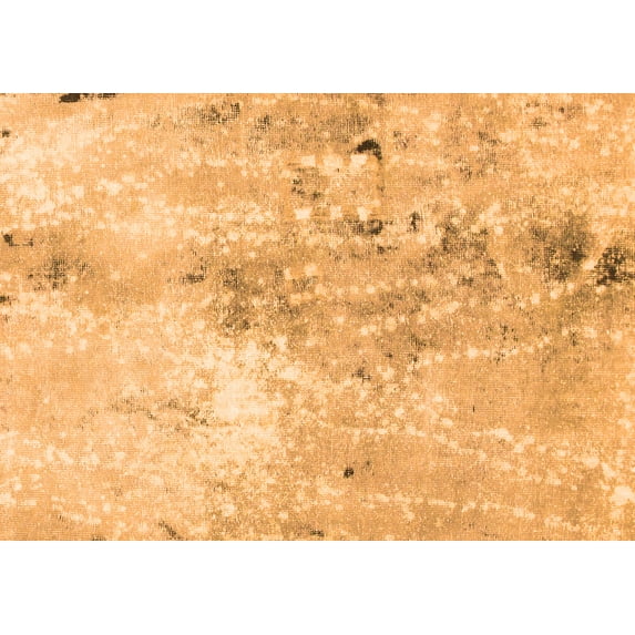 Ahgly Company Indoor Rectangle Abstract Orange Modern Area Rugs, 4' x 6'