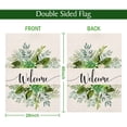 thumbnail image 2 of humcustom 28" x 40" Burlap Floral Garden Flag, Welcome Spring Summer, 2 of 5