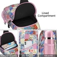 thumbnail image 2 of Sac à Dos à Bandoulière Floral Coloré Léger pour Femmes Hommes, Style Bohème Randonnée Sac à Dos Croisé, 2 of 3