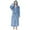 Blue 1, variant on JTieacloth Men's Bathrobes Male Casual Plush Solid Hooded Pocket Leisure Wear Drawstring Long Sleeve Bathrobe Pajamas Blue