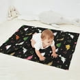 thumbnail image 2 of Black Dinosaurs Geometric Pattern Blanket,Comfortable Soft Flannel Throw Blanket,All Season,Warm Lightweight Blankets for Sofa Bed Couch Living Room Chair,30"x40", 2 of 4
