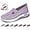 Light Purple, variant on 2024 New Women's Woven Orthopedic Breathable Soft Shoes Go Walking Slip on Diabetic Foam Shoes Hands Free Slip in Sneakers Arch Support