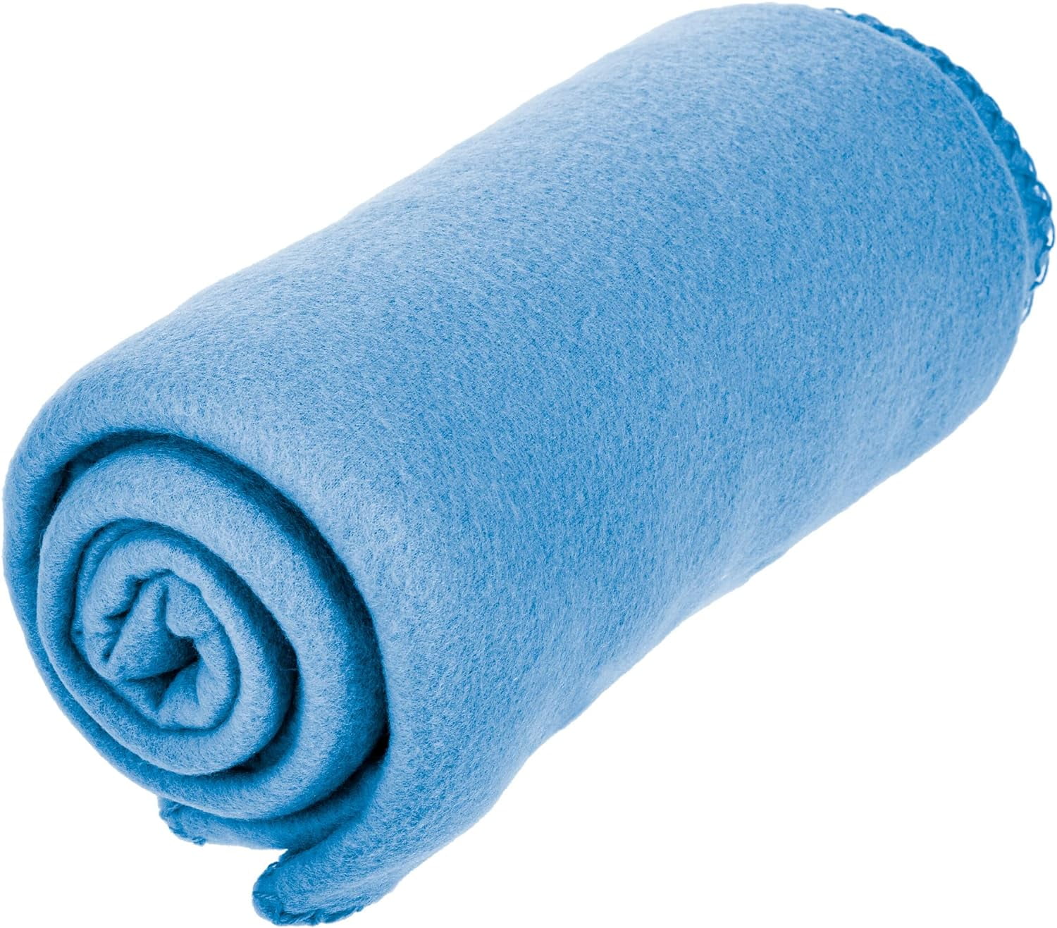 Imperial Home Fleece Blankets Bed, Travel & Throw Blanket Bulk Pack, Blue 12-Pack