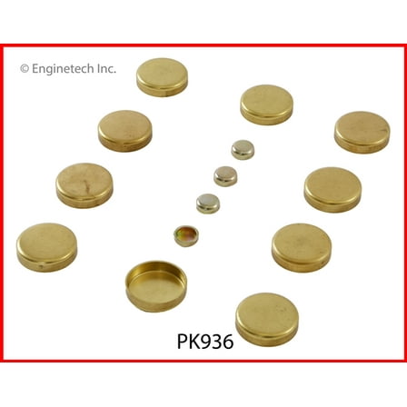 EXP PLUG KIT BRASS FORD 6