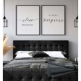 thumbnail image 2 of Slow Progress Is Still Progress, Minimalist Quote Home Wall Art Decor, 18 x 24 Inches Set of 2 Poster Print, 2 of 4