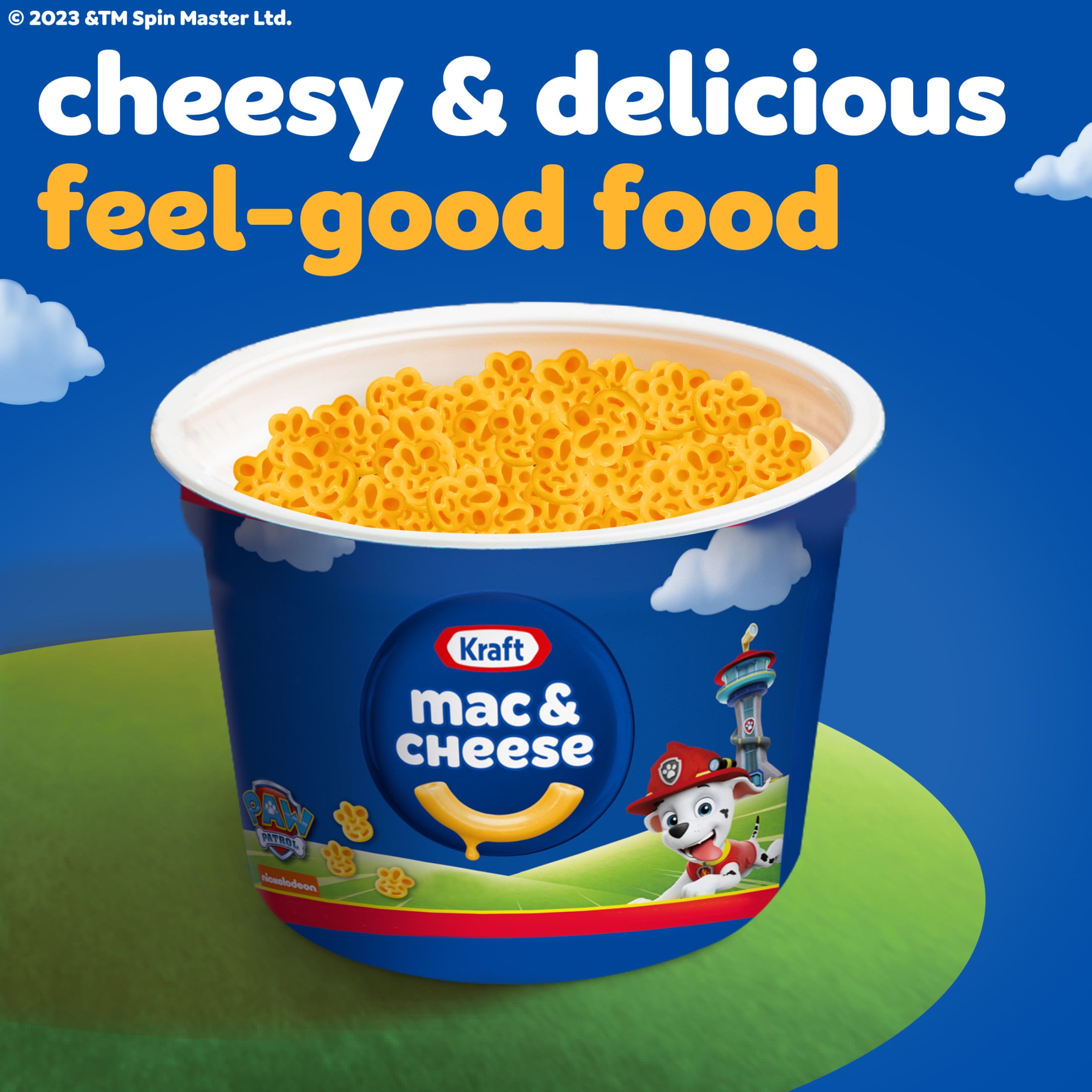(6 pack) Kraft Nickelodeon Paw Patrol Mac and Cheese, 4 Cups, for Easy Dinner or Dinner Sides, Original Flavor, No Artificial Flavors, Preservatives or Dyes, 1.9 oz
