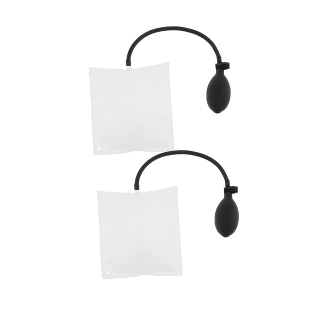 2pcs bomba de aire blanco cua inflable nivelación alineación bolsa bolsa herramienta SM SunniMix Bomba de aire inflable tipo cuña