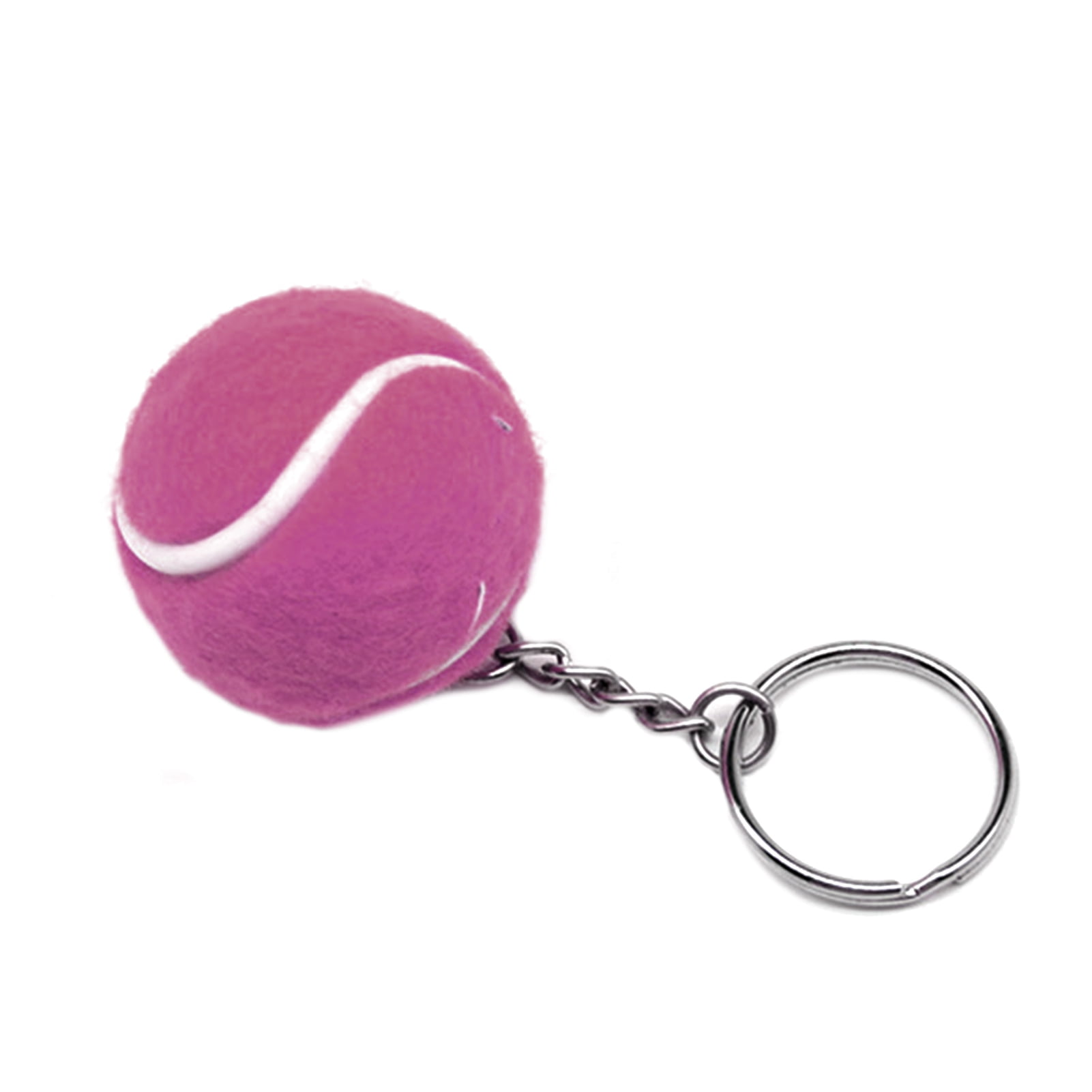 Sangmei Mini Tennis Ball Key Chain Key Ring Decoration Accessory Gift for Sport Fans 
