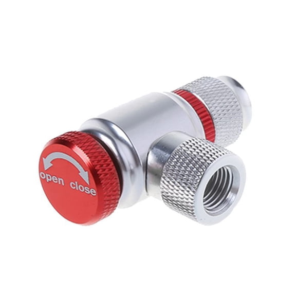 CO2 Inflator Head Bicycles Tyre Pump Replacement CO2 Bike Tire Pump Tyre Filler Gas Nozzle Adapter Easy to Use