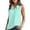 *Mint Green, variant on VBVC Women's Sleeveless Crinkle Button Down Blouse, Ladies' Collared V-Neck Tank Top, Casual Solid Color Summer Shirt For Women,Army Green,S-2XL