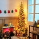thumbnail image 1 of Árbol de Navidad Medio Costway 2,1m con 403 Ramas y 150 Luces LED Soporte de Metal Plegable Verde, 1 of 10