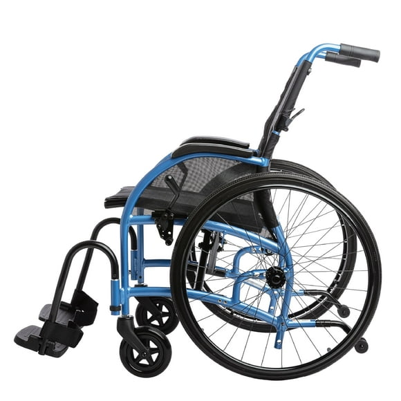 Strongback Mobility Comfort 24 Fauteuil Roulant Pliant Léger pour Aînés et Adultes - jusqu'à 300 Lb - Chaise de Transport avec Soutien Lombaire Réglable Intégré - Siège de 20 Pouces