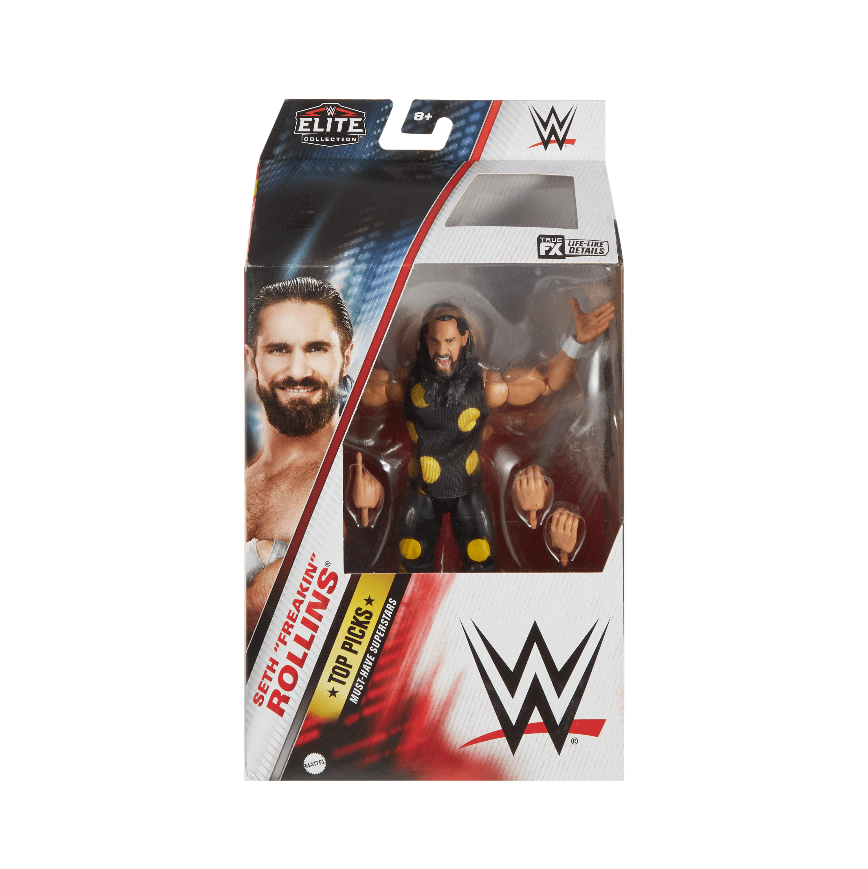 WWE Elite Top Picks Seth Rollins Action Figure & Accessories Set, 6-inch Collectible