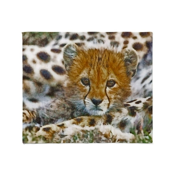CafePress - Cheetah Cub Throw Blanket - Soft Fleece Throw Blanket, 50"x60" for All Ages