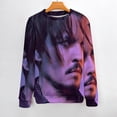 thumbnail image 2 of Johnny Depp Unisex Sweater Long Sleeve Round Neck Pullover Jumper Fall Winter Clothes Print Tops Blouse M, 2 of 6