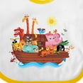 thumbnail image 4 of Inktastic Animal Ark Bible Story Christian Boys or Girls Baby Bib, 4 of 4