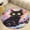 style, variant on Cute Planet Cat Soft Bedroom Round Area Rug, Washable Cute Nursery Circle Throw Mat, Non-Slip Contemporary Small Low Pile Floor Carpet for Dorm Bedside